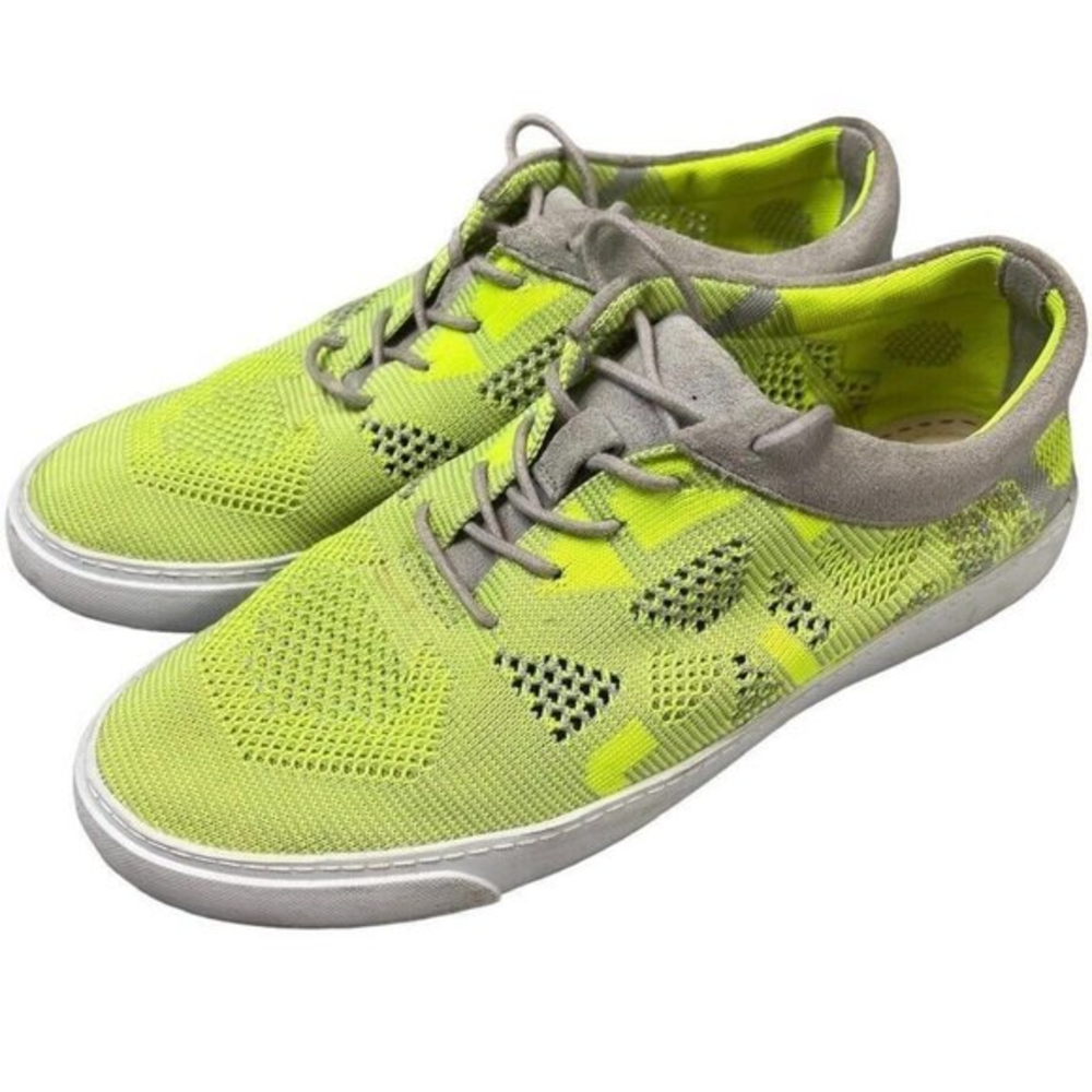 Clarks Womens Shoes Somerset Glove Glitter Neon Yellow Size 8‎ Sneakers 26115503